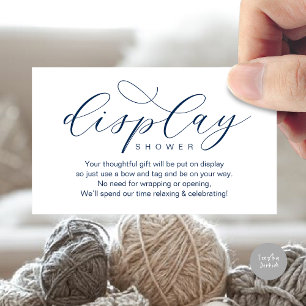 Carte D'accompagnement Douche à écran mariage, minimaliste élégant modern