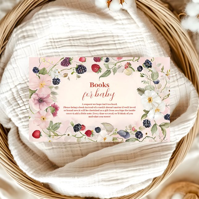 Carte D'accompagnement Douche bébé Berry SweetLivres pour bébé (Créateur téléchargé)