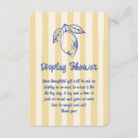 Douche d'affichage à Doodle Citron Italien