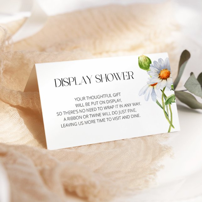 Carte D'accompagnement Douche d'affichage minimaliste Watercolol (Créateur téléchargé)