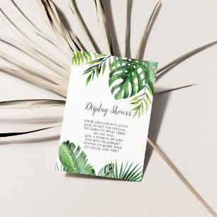 Carte D'accompagnement Douche d'écran Wild Tropical Palm