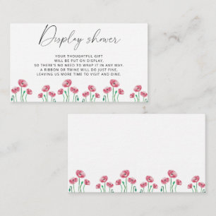 Carte D'accompagnement Douche écran à ressort minimaliste