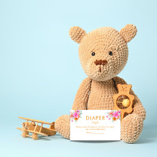 Carte D'accompagnement Douche fleurie d'été brillante Brochure Raffle