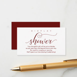 Carte D'accompagnement Douche mariage, Romantique moderne