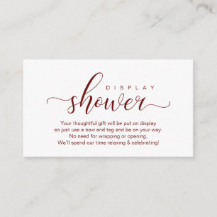 Carte D'accompagnement Douche mariage, Romantique moderne
