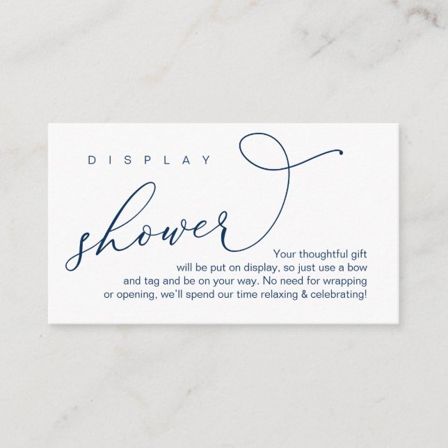 Carte D'accompagnement Douche mariage, Romantique moderne (Devant)