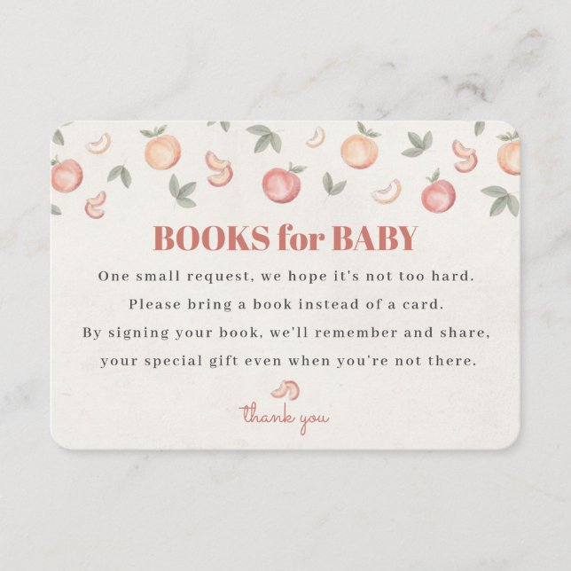 Carte D'accompagnement doux comme une couche de pêche insertion d'invitat (Devant)