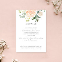 Doux détails de mariage à l'aquarelle Fleur d'eau 