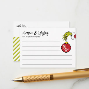 Carte D'accompagnement Dr Seuss   Oh Garçon Grinch conseil bébé