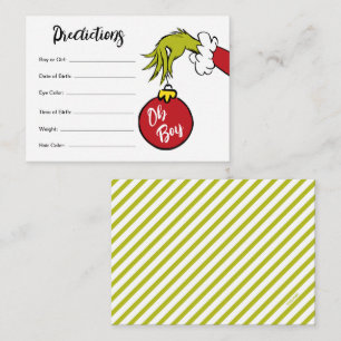 Carte D'accompagnement Dr Seuss Oh Garçon Grinch prédictions bébé
