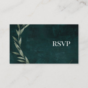 Carte D'accompagnement Drame de rêve Feuille gothique EMERALD GREEN, e-RS