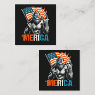 Carte D'accompagnement Drapeau Américain Rock Bigfoot Merica