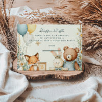 Drapeau de trempage des amis des bébés de Woodland