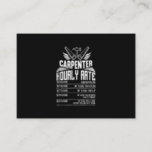 Carte D'accompagnement Drôle Carpenter Woodworking Great Gift Papa