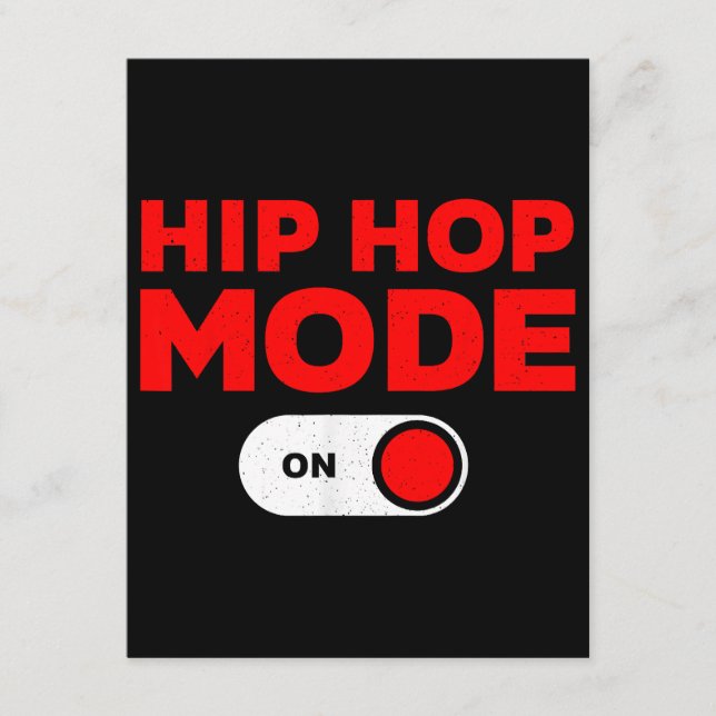 Carte D'accompagnement Drôle Hip hop Design pour hommes femmes 90s Hip ho (Devant)