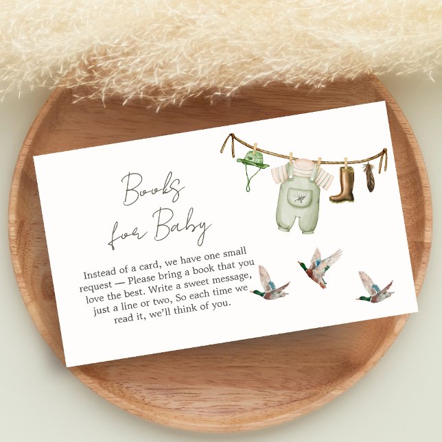 Carte D'accompagnement Duck Hunting Baby Shower Books for Baby (Little Hunter Duck Baby Shower Books for Baby)