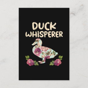 Carte D'accompagnement Duck Whisperer Fleur Drôle Agriculture Animal de f