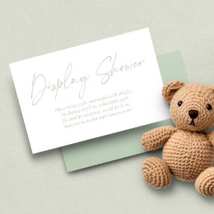 Carte D'accompagnement Écran moderne Pastel vert à la main douche