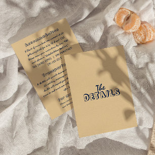 Carte D'accompagnement Ecrit à la main coloré Retro Moderne Détails Maria