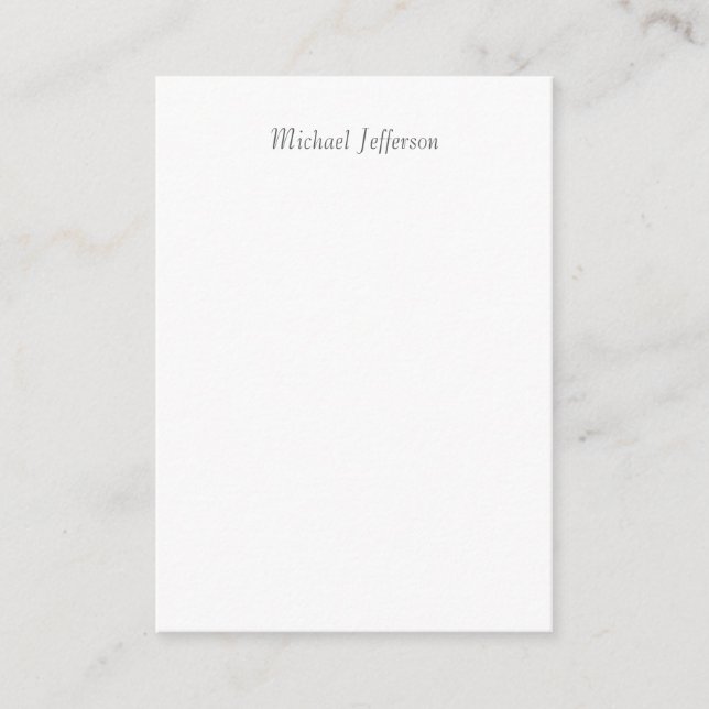 Carte D'accompagnement Écriture manuscrite Nom de script Élégant Plaque s (Devant)