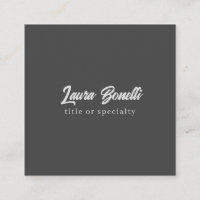 Écriture minimaliste Professionnelle Moderne Gris 
