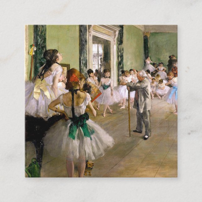 Carte D'accompagnement Edgar Degas La Classe Danse (Devant)