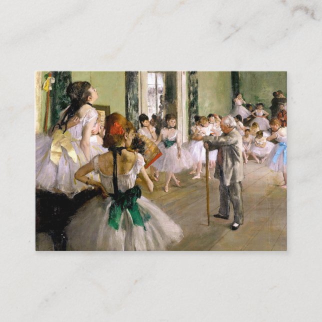 Carte D'accompagnement Edgar Degas La Classe Danse (Devant)