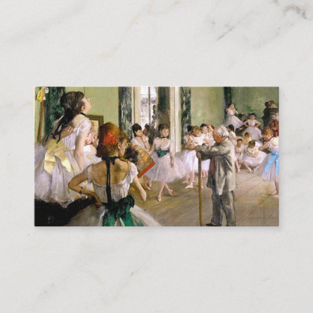 Carte D'accompagnement Edgar Degas La Classe Danse (Devant)