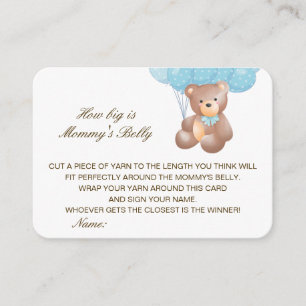 Carte D'accompagnement Editable How Big is Mommy's Belly Card