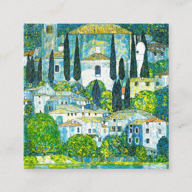 Carte D'accompagnement Église à Cassone Gustav Klimt (Devant)