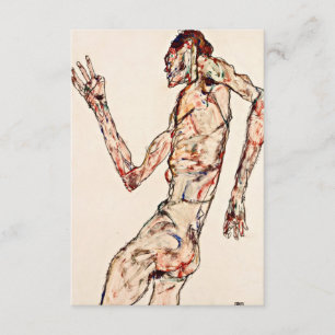 Carte D'accompagnement Egon Schiele - le danseur