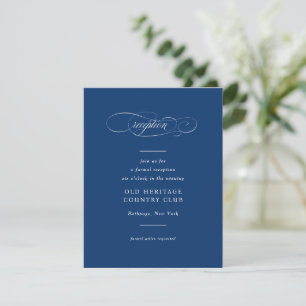 Carte D'accompagnement Élégance de mariage avec scénario classique