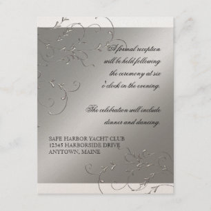 Carte D'accompagnement Élégance en tenue de soirée, Cartons d'invitation 
