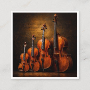 Carte D'accompagnement Élégance orchestrale : La famille du violon sur sc