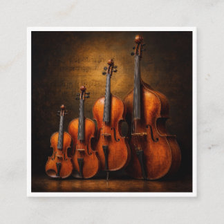 Carte D'accompagnement Élégance orchestrale : La famille du violon sur sc