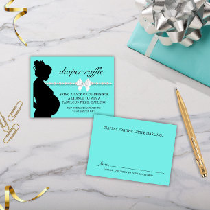 Carte D'accompagnement Elégant Aqua Tiffany Baby shower de rousseur de co