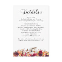 Elégant automne Citrouille Floral Détails du Maria