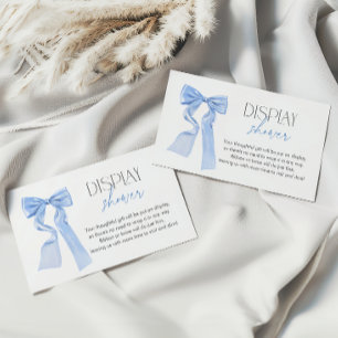 Carte D'accompagnement Élégant Baby shower à mâchoires bleues avec douche