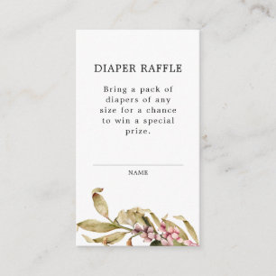 Carte D'accompagnement Élégant Baby shower de chute Déchets Raffle Ticket