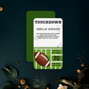 Carte D'accompagnement Élégant Baby shower de football tactile