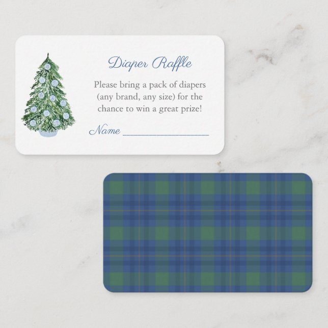 Carte D'accompagnement Élégant Baby shower de Noël de garçon Déchets Raff (Devant / Derrière)