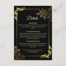 Elegant Black and Gold Wedding 