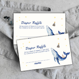 Carte D'accompagnement Elégant Canard Stars Baleine Déchets Baby shower R