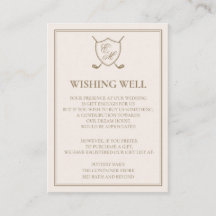 Élégant Classic Crest Monogram Mariage de golf