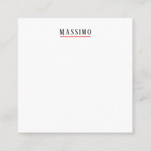 Carte D'accompagnement Élégant Classique Minimaliste Professionnel Simple