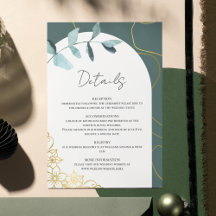 Élégant Eucalyptus, Or Accents Détails botaniques