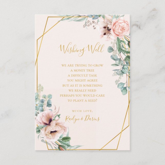 Carte D'accompagnement Élégant flou | Pastel Mariage (Devant)