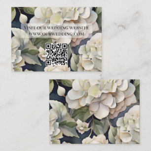 Carte D'accompagnement Elégant ivoire rose marine couleur aquarelle fleur