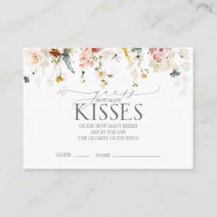 Carte D'accompagnement Elégant Jeu de Fête des mariées Fleurs Jardin