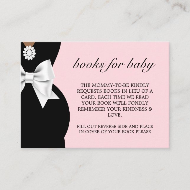 Carte D'accompagnement Élégant livre Ethnic Pink Tiffany pour le Baby sho (Devant)